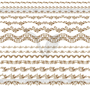 Horizontal elements decoration - vector clip art