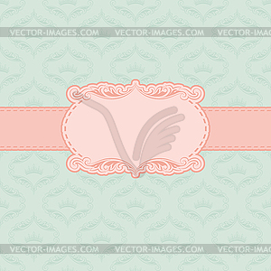 Template frame design for greeting card  - vector image