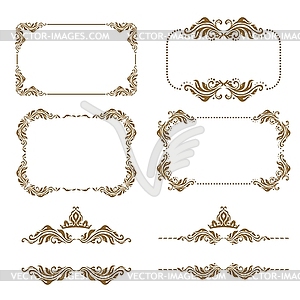 Decorative frames - vector EPS clipart