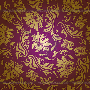 Seamless floral pattern - vector image