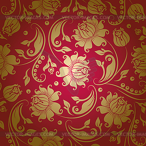 Seamless floral pattern - vector image