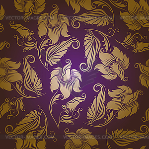 Seamless floral pattern - vector EPS clipart