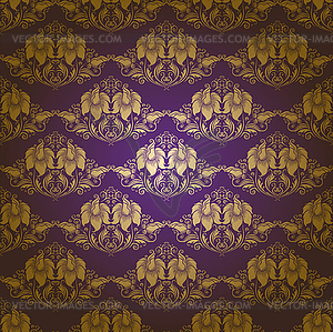 Damask seamless floral pattern - vector clipart