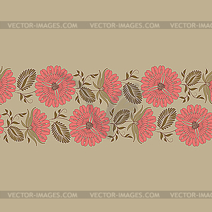 Seamless flower pattern - vector image