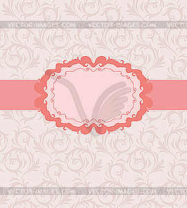 Frame design for greeting card - vector clip art