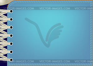 Blue background with lacing - vector image