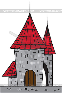 Cartoon castle - vector image