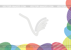 Vertical striped abstract background - vector clipart