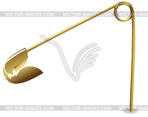 Gold pin - vector clip art