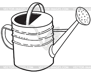 Large garden watering can - vector clipart