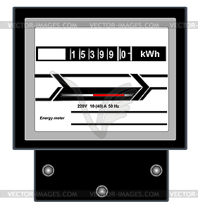 Energy meter - vector clipart