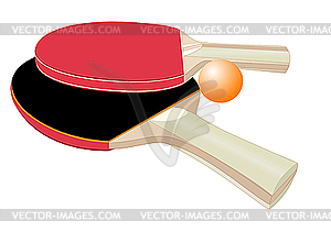 Table tennis rackets - vector image