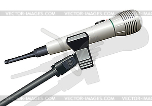 Wireless microphone - vector clip art