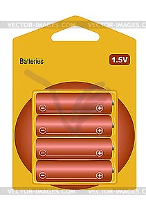 Batteries - vector image