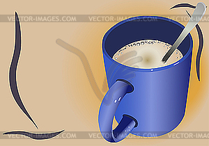 Cappuccino mug - vector image