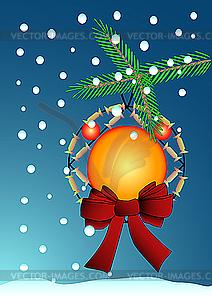 Christmas card - vector image