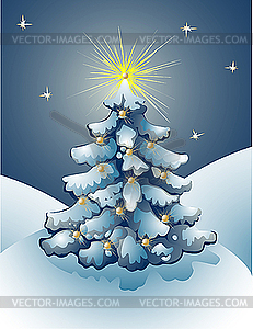 Christmas tree - vector clipart