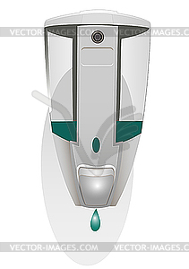 Dispenser for liquid soap - vector clip art