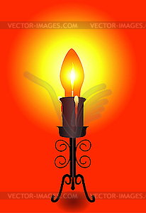 Lamp-candle - vector clip art