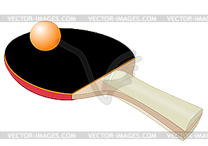 Ракетка для настольного тенниса - клипарт в формате EPS
