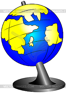 Глобус - векторное изображение