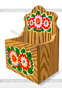 Wooden Casket - vector image