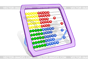 Multi-coloured abacus - vector clip art