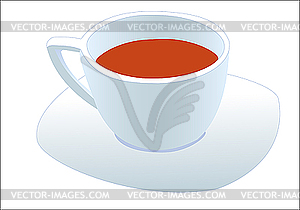 Tea cup - vector clipart