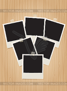 Retro photo frames - vector image