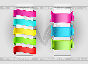 Set of ribbons - vector image