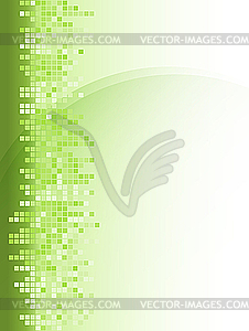 Abstract green square background - royalty-free vector image