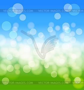 Spring abstract background with lights effects - vector clipart