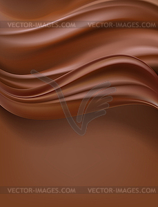 Creamy chocolate vertical background - vector clipart