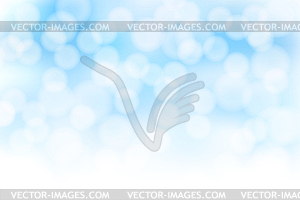 Abstract blue bokeh background with blurred light - vector clipart