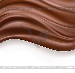 Creamy chocolate. sweet food design templa - vector clipart