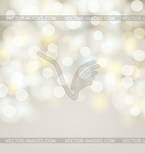 Abstract silver bokeh simple background with blurre - vector image