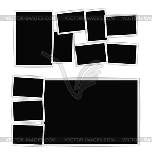 Photo album set. design template - vector image