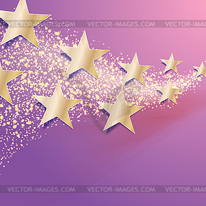 Celebration abstract background with stars with - vector image