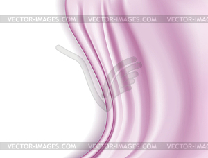 Pink silky waves - vector clipart