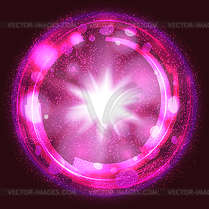 Pink light burst explosion background, with rays an - vector clip art