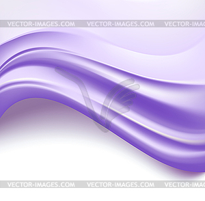 Violet silky waves abstract background - vector image