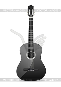 Realistic acoustic guitar - vector EPS clipart