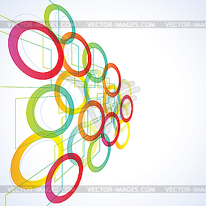 Abstract futuristic background - vector clipart