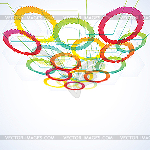 Abstract futuristic background - vector clipart