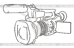 Видеокамера - векторное изображение