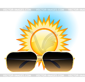 Солнцезащитные очки - векторизованное изображение клипарта