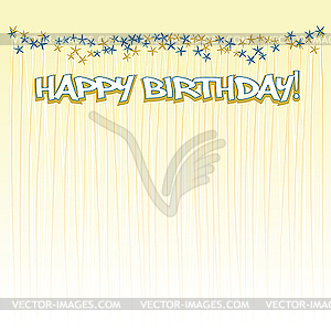 Happy birthday card - vector image