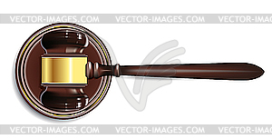 Justice gavel - vector image