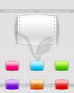 Set of labels - vector clipart / vector image