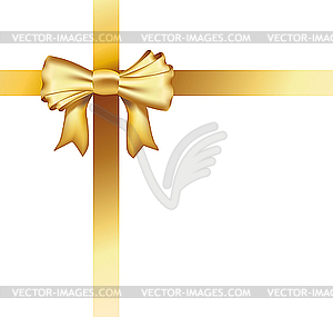Gold ribbon - vector image